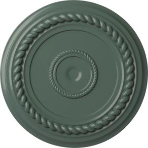 image19 58OD x 1 12P Alexandria Rope Ceiling Medallion Fits Canopies up to 4 58Cloud Burst Flat Finish