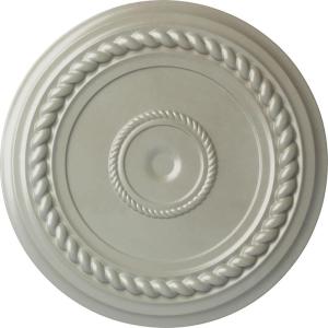 image19 58OD x 1 12P Alexandria Rope Ceiling Medallion Fits Canopies up to 4 58Flash Copper Metallic Series