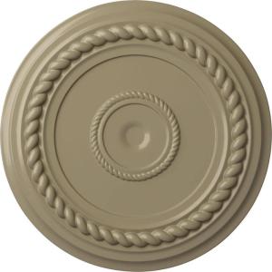 image19 58OD x 1 12P Alexandria Rope Ceiling Medallion Fits Canopies up to 4 58Gobi Desert Flat Finish