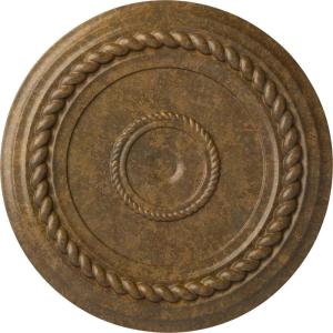 image19 58OD x 1 12P Alexandria Rope Ceiling Medallion Fits Canopies up to 4 58Rubbed Bronze Metallic Series