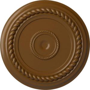 image19 58OD x 1 12P Alexandria Rope Ceiling Medallion Fits Canopies up to 4 58Smokey Topaz Flat Finish