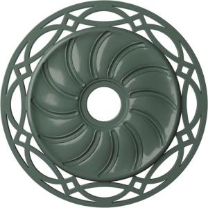 image26 58OD x 4 12ID x 1 38P Loera Ceiling Medallion Fits Canopies up to 6 14Cloud Burst Flat Finish