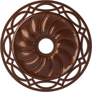 image26 58OD x 4 12ID x 1 38P Loera Ceiling Medallion Fits Canopies up to 6 14Copper Penny Metallic Series