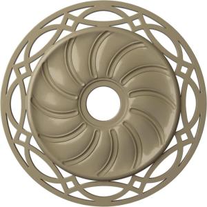 image26 58OD x 4 12ID x 1 38P Loera Ceiling Medallion Fits Canopies up to 6 14Gobi Desert Flat Finish