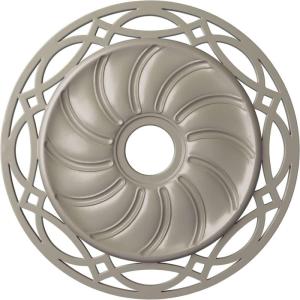 image26 58OD x 4 12ID x 1 38P Loera Ceiling Medallion Fits Canopies up to 6 14Pearl White Metallic Series