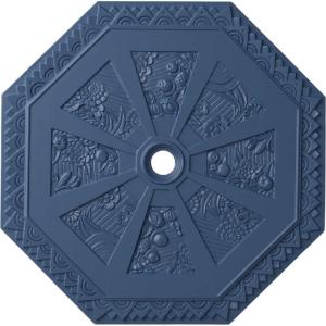 image29 18OD x 2 14ID x 1 18P Spring Octagonal Ceiling Medallion Fits Canopies up to 3Americana Flat Finish