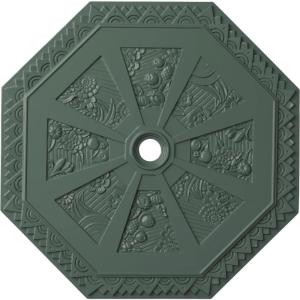 image29 18OD x 2 14ID x 1 18P Spring Octagonal Ceiling Medallion Fits Canopies up to 3Cloud Burst Flat Finish
