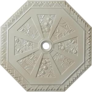 image29 18OD x 2 14ID x 1 18P Spring Octagonal Ceiling Medallion Fits Canopies up to 3Flash Blue Metallic Series