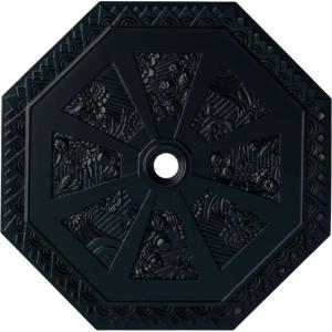 image29 18OD x 2 14ID x 1 18P Spring Octagonal Ceiling Medallion Fits Canopies up to 3Night Shade Flat Finish