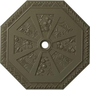 image29 18OD x 2 14ID x 1 18P Spring Octagonal Ceiling Medallion Fits Canopies up to 3Painted Turtle Flat Finish
