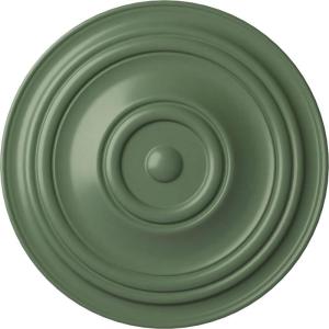 image31 12OD x 2 12P Traditional Ceiling Medallion Fits Canopies up to 8 14HandPainted Athenian Green