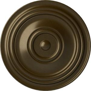 image31 12OD x 2 12P Traditional Ceiling Medallion Fits Canopies up to 8 14HandPainted Brass