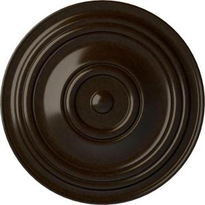 image31 12OD x 2 12P Traditional Ceiling Medallion Fits Canopies up to 8 14HandPainted Bronze