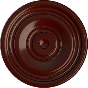 image31 12OD x 2 12P Traditional Ceiling Medallion Fits Canopies up to 8 14HandPainted Brushed Mahogany