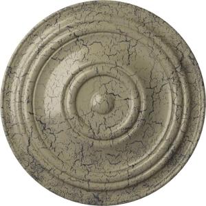 image31 12OD x 2 12P Traditional Ceiling Medallion Fits Canopies up to 8 14HandPainted Castle Stone Crackle