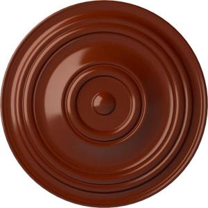 image31 12OD x 2 12P Traditional Ceiling Medallion Fits Canopies up to 8 14HandPainted Firebrick