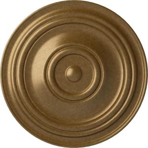image31 12OD x 2 12P Traditional Ceiling Medallion Fits Canopies up to 8 14HandPainted Pale Gold