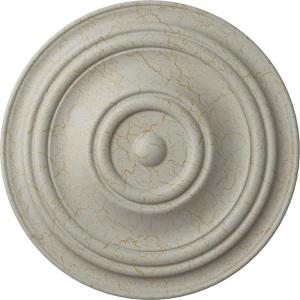 image31 12OD x 2 12P Traditional Ceiling Medallion Fits Canopies up to 8 14HandPainted Pot of Cream Crackle