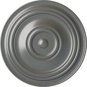 image31 12OD x 2 12P Traditional Ceiling Medallion Fits Canopies up to 8 14HandPainted Silver