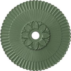 image36 14OD x 1 78P Melonie Ceiling Medallion Fits Canopies up to 6 14HandPainted Athenian Green