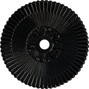 image36 14OD x 1 78P Melonie Ceiling Medallion Fits Canopies up to 6 14HandPainted Black Pearl