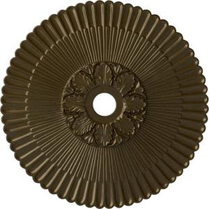 image36 14OD x 1 78P Melonie Ceiling Medallion Fits Canopies up to 6 14HandPainted Brass