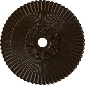 image36 14OD x 1 78P Melonie Ceiling Medallion Fits Canopies up to 6 14HandPainted Bronze