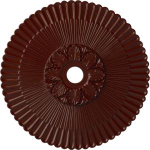 image36 14OD x 1 78P Melonie Ceiling Medallion Fits Canopies up to 6 14HandPainted Brushed Mahogany