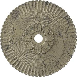 image36 14OD x 1 78P Melonie Ceiling Medallion Fits Canopies up to 6 14HandPainted Castle Stone Crackle