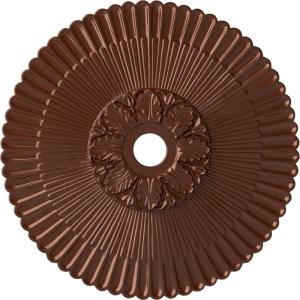 image36 14OD x 1 78P Melonie Ceiling Medallion Fits Canopies up to 6 14HandPainted Copper Penny
