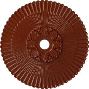 image36 14OD x 1 78P Melonie Ceiling Medallion Fits Canopies up to 6 14HandPainted Firebrick