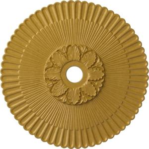 image36 14OD x 1 78P Melonie Ceiling Medallion Fits Canopies up to 6 14HandPainted Iridescent Gold