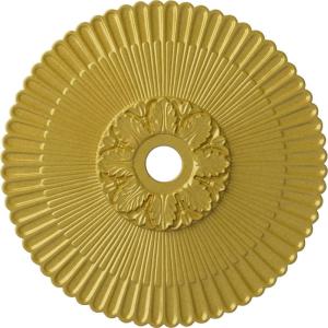 image36 14OD x 1 78P Melonie Ceiling Medallion Fits Canopies up to 6 14HandPainted Rich Gold