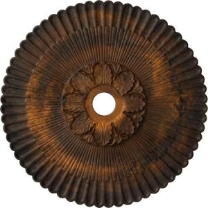 image36 14OD x 1 78P Melonie Ceiling Medallion Fits Canopies up to 6 14HandPainted Rust