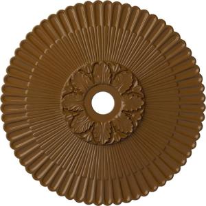 image36 14OD x 1 78P Melonie Ceiling Medallion Fits Canopies up to 6 14HandPainted Smokey Topaz