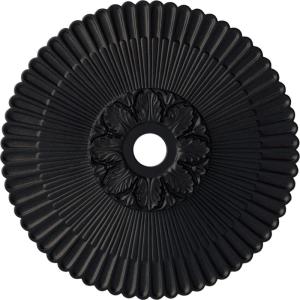 image36 14OD x 1 78P Melonie Ceiling Medallion Fits Canopies up to 6 14HandPainted Steel Gray
