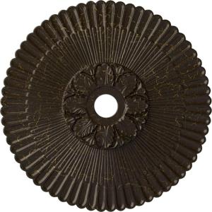 image36 14OD x 1 78P Melonie Ceiling Medallion Fits Canopies up to 6 14HandPainted Stone Hearth Crackle
