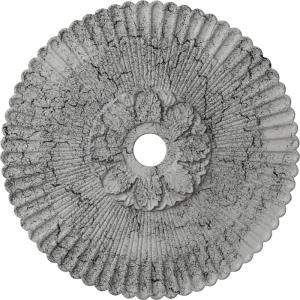 image36 14OD x 1 78P Melonie Ceiling Medallion Fits Canopies up to 6 14HandPainted Ultra Pure White Crackle
