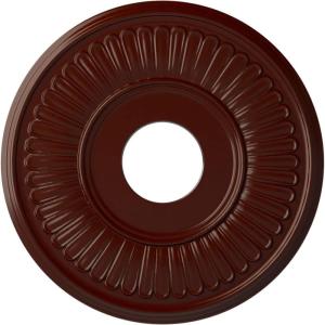 imageEkena Millwork CM15BEGLS 15 34OD X 3 78ID X 34P Berkshire Ceiling Medallion Fits Canopies Up to 7 GoldHandPainted Brushed Mahogany