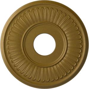 imageEkena Millwork CM15BEGLS 15 34OD X 3 78ID X 34P Berkshire Ceiling Medallion Fits Canopies Up to 7 GoldHandPainted Gold