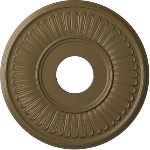 imageEkena Millwork CM15BEGLS 15 34OD X 3 78ID X 34P Berkshire Ceiling Medallion Fits Canopies Up to 7 GoldHandPainted Mississippi Mud