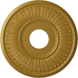 imageEkena Millwork CM15BEGLS 15 34OD X 3 78ID X 34P Berkshire Ceiling Medallion Fits Canopies Up to 7 GoldHandPainted Pharaohs Gold