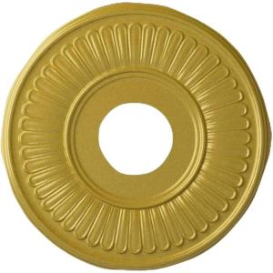 imageEkena Millwork CM15BEGLS 15 34OD X 3 78ID X 34P Berkshire Ceiling Medallion Fits Canopies Up to 7 GoldHandPainted Rich Gold