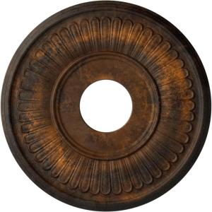 imageEkena Millwork CM15BEGLS 15 34OD X 3 78ID X 34P Berkshire Ceiling Medallion Fits Canopies Up to 7 GoldHandPainted Rust