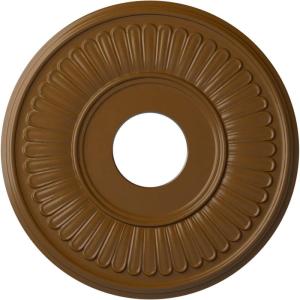 imageEkena Millwork CM15BEGLS 15 34OD X 3 78ID X 34P Berkshire Ceiling Medallion Fits Canopies Up to 7 GoldHandPainted Smokey Topaz