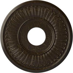 imageEkena Millwork CM15BEGLS 15 34OD X 3 78ID X 34P Berkshire Ceiling Medallion Fits Canopies Up to 7 GoldHandPainted Stone Hearth Crackle