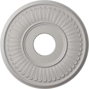 imageEkena Millwork CM15BEGLS 15 34OD X 3 78ID X 34P Berkshire Ceiling Medallion Fits Canopies Up to 7 GoldHandPainted Ultra Pure White