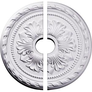 imageEkena Millwork CM20PM2 20 78OD x 3 58ID x 1 58P Palmetto Ceiling Medallion Fits Canopies up to 5 2 PieceSplit