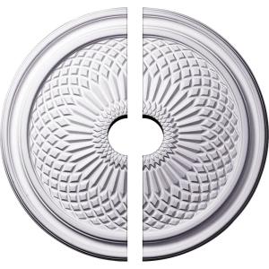 imageEkena Millwork CM22TN203500 22OD x 3 12ID x 1 34P Trinity Ceiling Medallion Fits Canopies up to 312 2 PieceSplit